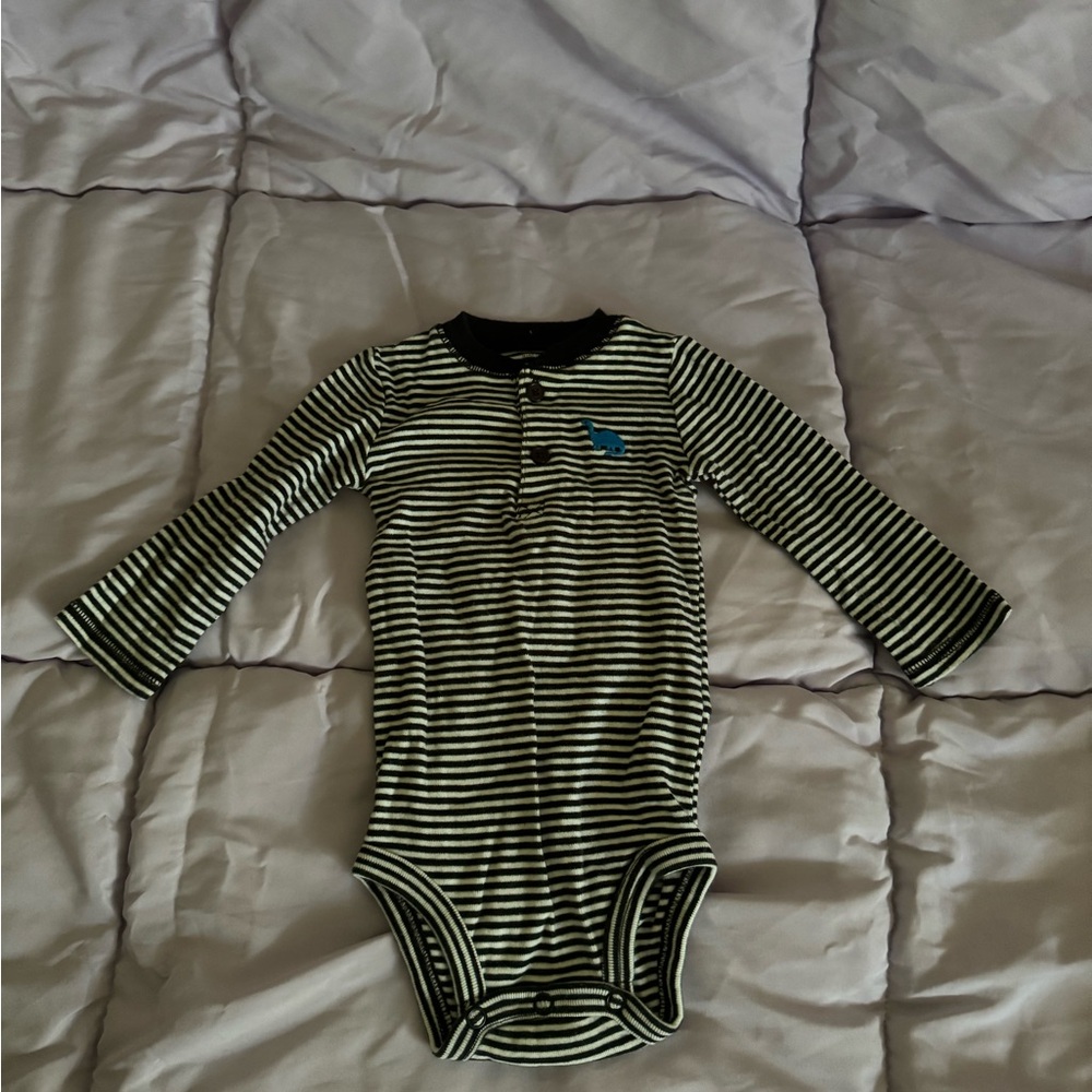 Carter’s Striped Black and White Kids One Piece
